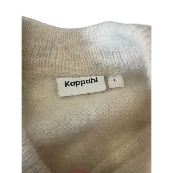 Swedish Kappahl Mohair Wool Blend Mock Neck Sweater Size Womens Large - Picture 2 of 7
